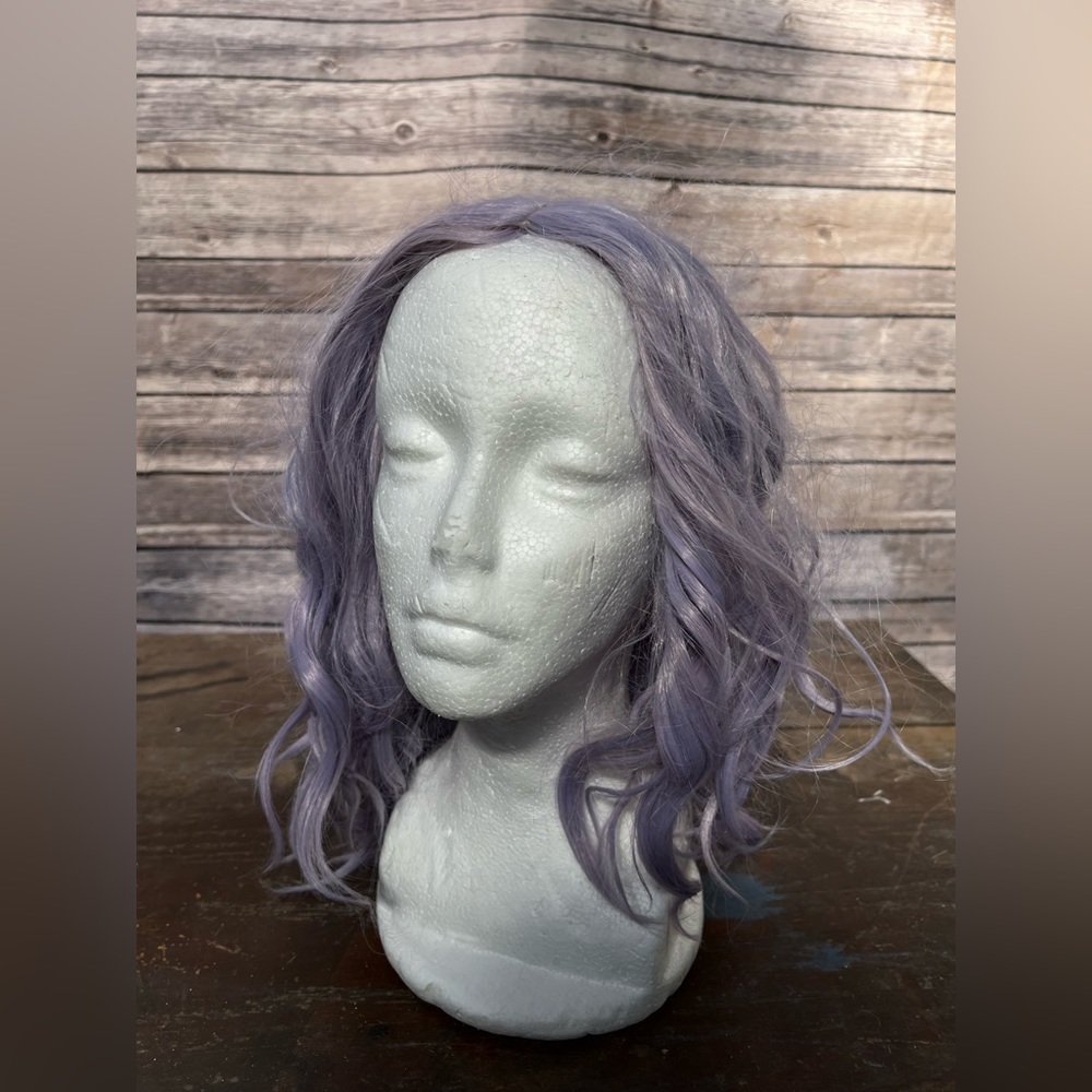 Higher quality purple wig wavy